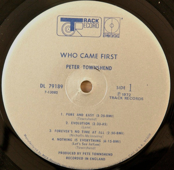Who Came First - secondary