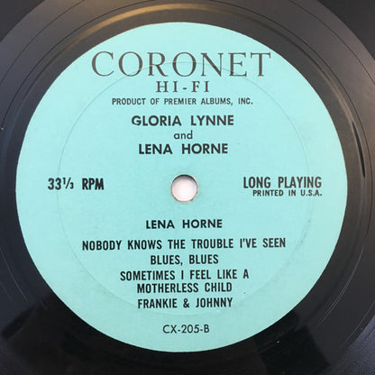 Gloria Lynne, Lena Horne - Gloria Lynne & Lena Horne