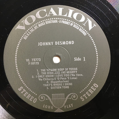 Johnny Desmond - secondary