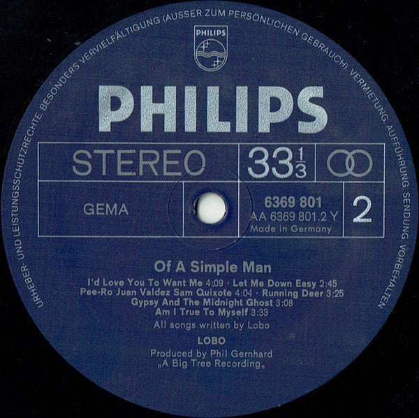 Of A Simple Man - secondary