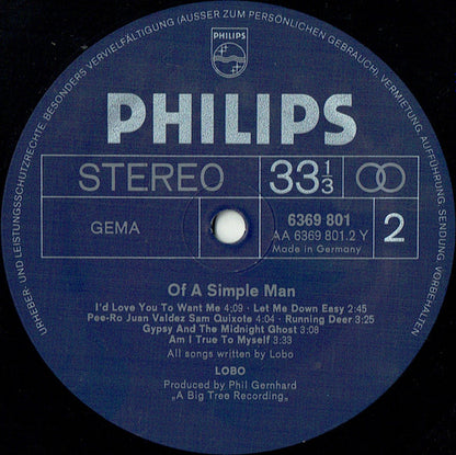 Of A Simple Man - secondary