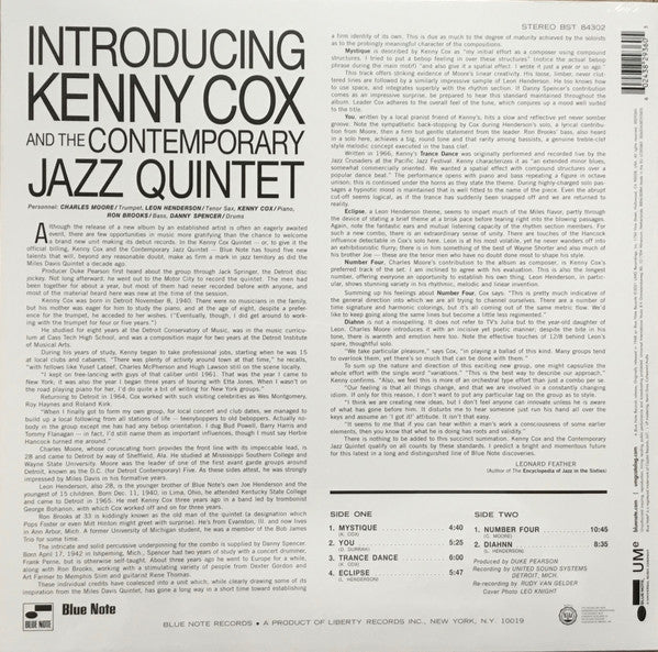 Introducing Kenny Cox And The Contemporary Jazz Quintet - secondary