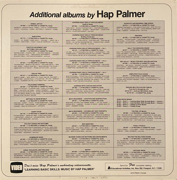 Hap Palmer - Learning Basic Skills Through Music Vol. III...Health And Safety