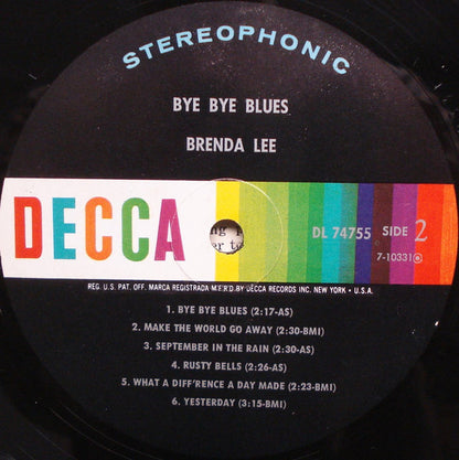 Bye Bye Blues - secondary