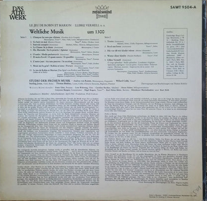 Robin Et Marion • Llibre Vermell U.A. - Weltliche Musik Um 1300 - secondary