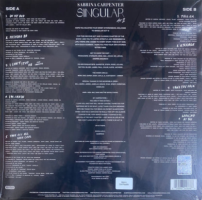Singular Act II - secondary