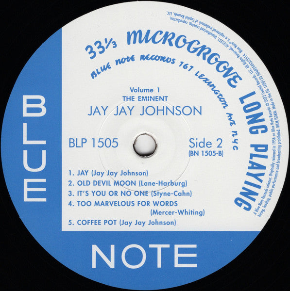The Eminent Jay Jay Johnson Volume 1 - secondary