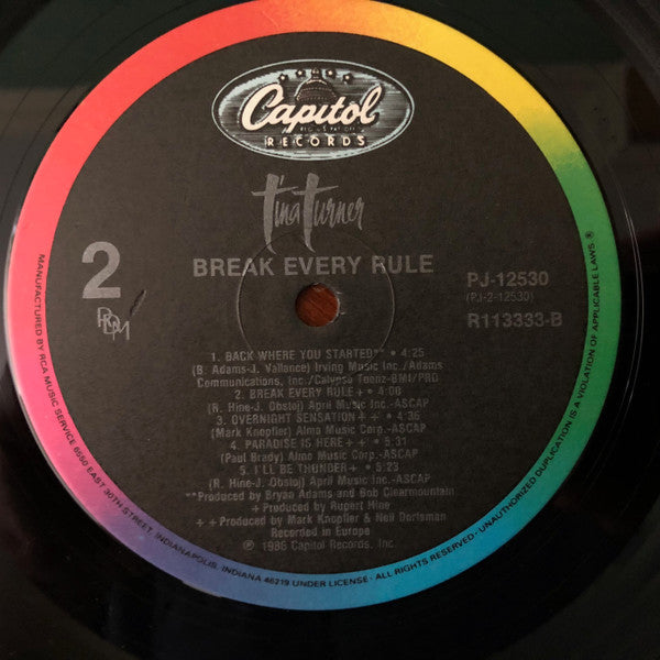 Break Every Rule - secondary