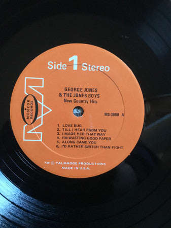 George Jones And The Jones Boys - New Country Hits