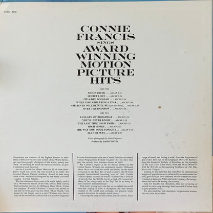 Connie Francis - Sings Award Winning Motion Picture Hits