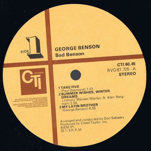 Bad Benson - secondary