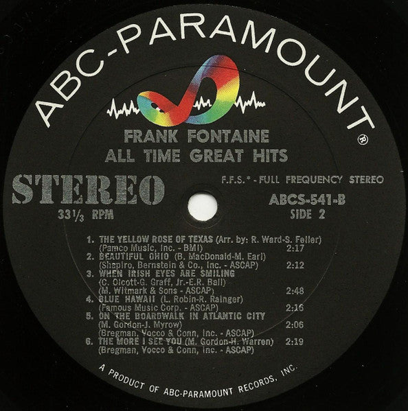 Frank Fontaine - All Time Great Hits