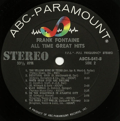 Frank Fontaine - All Time Great Hits