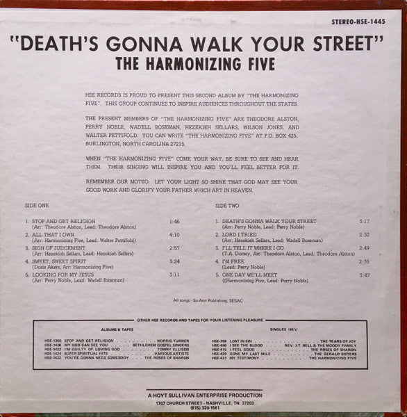 Death's Gonna Walk Your Street - secondary