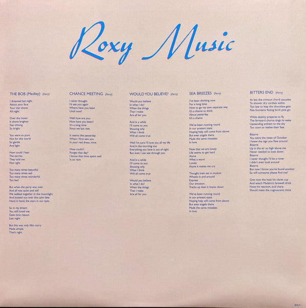 Roxy Music - secondary