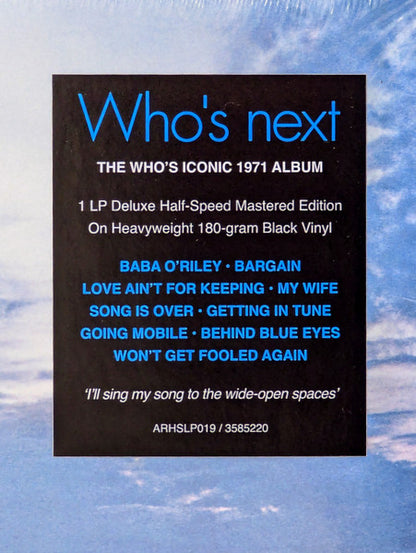 Who's Next - secondary