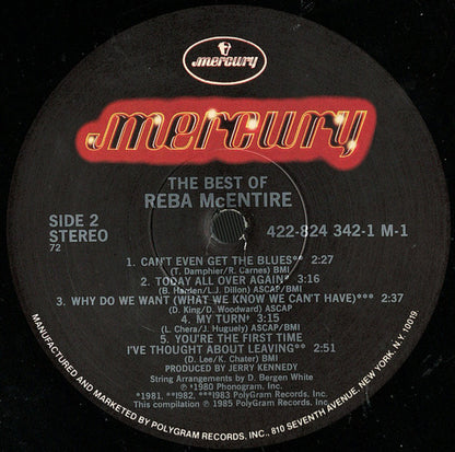 The Best Of Reba McEntire - secondary