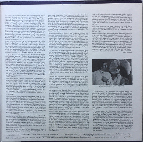 Vaudeville Songs Of The Great Ladies Of The Musical Stage - secondary