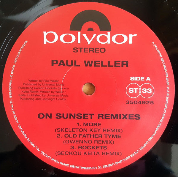 On Sunset Remixes - secondary