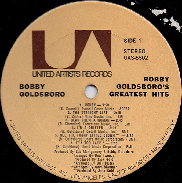 Bobby Goldsboro's Greatest Hits - secondary