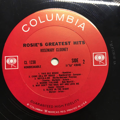 Rosie's Greatest Hits - secondary