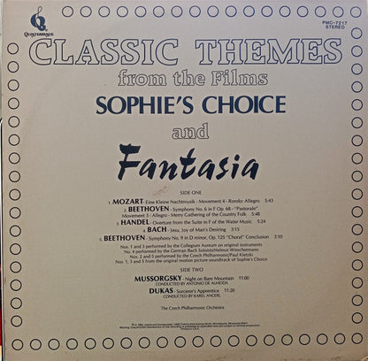 The Czech Philharmonic Orchestra - Classic Themes From The Films Sophie's Choice And Fantasia