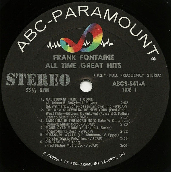 Frank Fontaine - All Time Great Hits