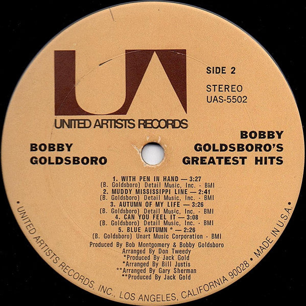 Bobby Goldsboro's Greatest Hits - secondary