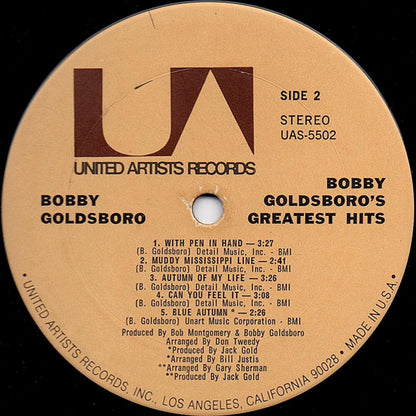 Bobby Goldsboro's Greatest Hits - secondary