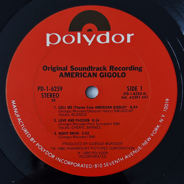 American Gigolo (Original Soundtrack Recording) - secondary