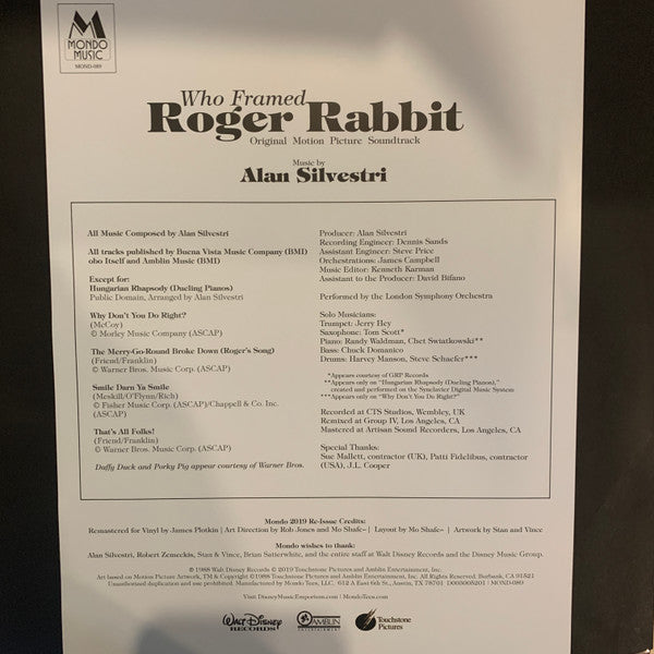 Who Framed Roger Rabbit (Original Motion Picture Soundtrack) - secondary