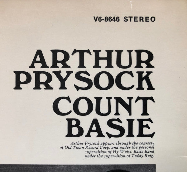 Arthur Prysock, Count Basie - Arthur Prysock / Count Basie