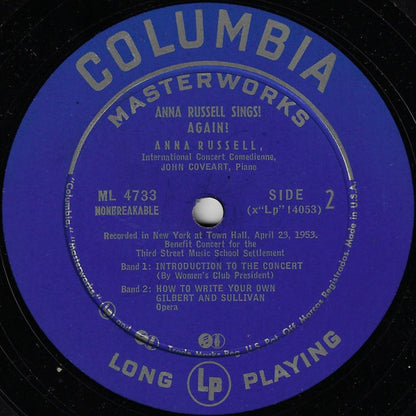 Anna Russell - Anna Russell Sings! Again?