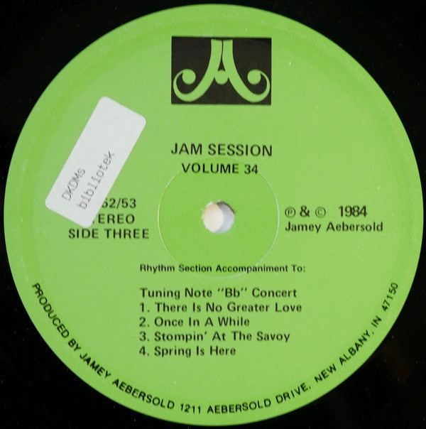 Jamey Aebersold - Jam Session For Instrumentalists & Vocalists
