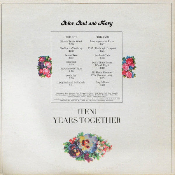 The Best Of Peter, Paul And Mary: (Ten) Years Together - secondary