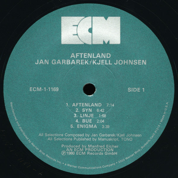 Jan Garbarek, Kjell Johnsen - Aftenland