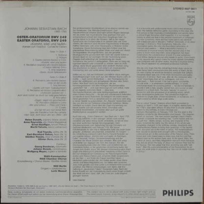 Johann Sebastian Bach, Helen Donath, Anna Reynolds, Ernst Haefliger, Martti Talvela, RIAS-Kammerchor, Rundfunk-Sinfonieorchester Berlin, Lorin Maazel - Oster-Oratorium = Easter Oratorio