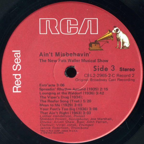 Ain't Misbehavin': The New Fats Waller Musical Show - secondary