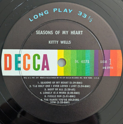 Kitty Wells - Seasons Of My Heart
