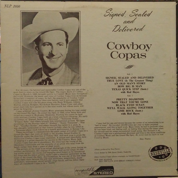 Cowboy Copas - Signed, Sealed & Delivered