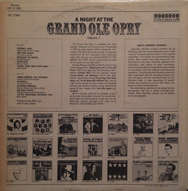 Various - A Night At The Grand Ole Opry