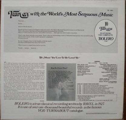 Various - Turn On With The World's Most Sensuous Music