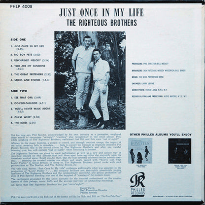 Just Once In My Life - secondary