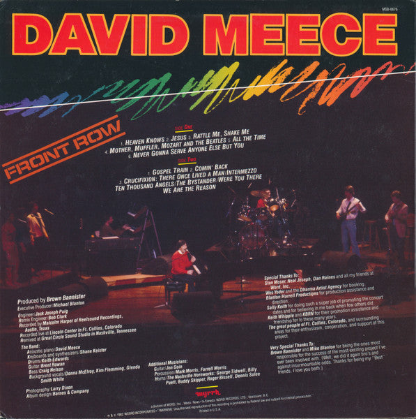 Front Row - secondary