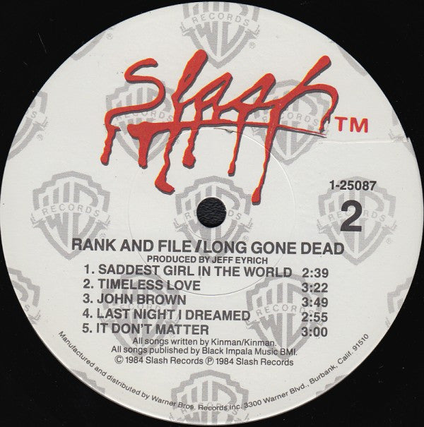 Rank & File - Long Gone Dead