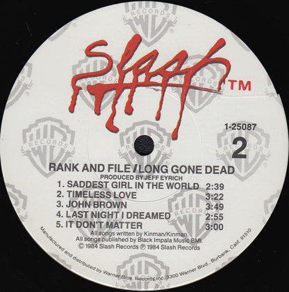 Rank & File - Long Gone Dead