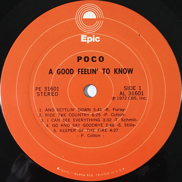 A Good Feelin' To Know - secondary