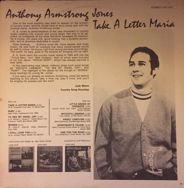 Anthony Armstrong Jones - Take A Letter Maria