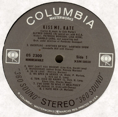 Cole Porter, Saint Subber, Lemuel Ayers, Alfred Drake, Patricia Morison - Kiss Me, Kate