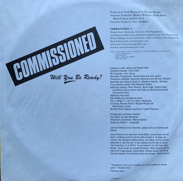 Commissioned - Will You Be Ready?